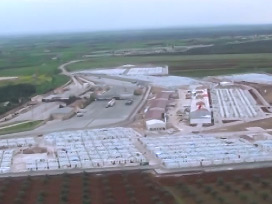 Kilis´te çadır kenttekiler gösteri yaptı