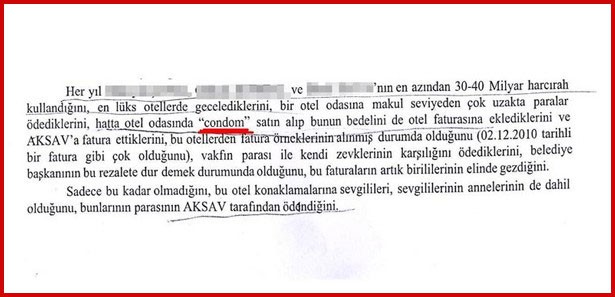 Prezervatif faturası koltuğundan etti