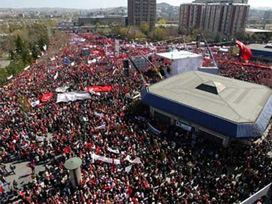 Tandoğan Meydanı´ndaki miting başladı