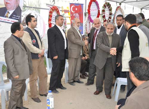 Gazze'de Erbakan için taziye çadırı / Gazze'de Erbakan için taziye çadırı /