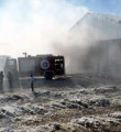 Antalya'da pamuk deposunda yangın