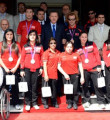 Başbakan Erdoğan, paralimpik sporcuları kabul etti