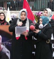 HAS Partili kadınlar, İsrail’i protesto etti
