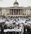 Londra´da protestoculara tahliye kararı