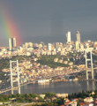 İstanbul bu sabah gökkuşağı ile uyandı