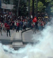 Ankara'daki eylemde çarpıcı olay