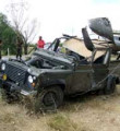 Askeri araç devrildi, 4 asker yaralandı
