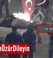 Bayrak yakmanın Ankara'da gerçekleştiğinin kanıtı