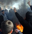 Diyadin'de izinsiz gösteriye polis müdahalesi
