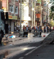 Diyarbakır'da polis aracına molotoflu saldırı