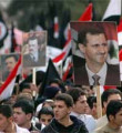 Esad yanlıları toplantıyı protesto etti