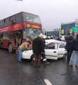 İETT otobüsünde kaza paniği