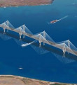 Körfez köprüsünün denizdeki ayakları çakılıyor