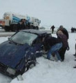 Kırşehir'de kar bilançosu: 8 kaza, 20 yaralı