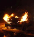 Maltepe'de LPG'li bir otomobil yandı