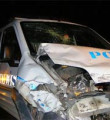 Nusaybin'de polis aracı devrildi: 2 polis yaralı