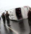 Sivas'ta yolcu otobüsü devrildi: 2'si ağır 42 yaralı