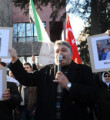Suriye Başkonsolosluğu önünde protesto